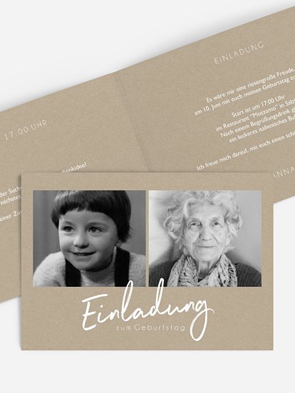 Einladung 90. Geburtstag Grosser Tag