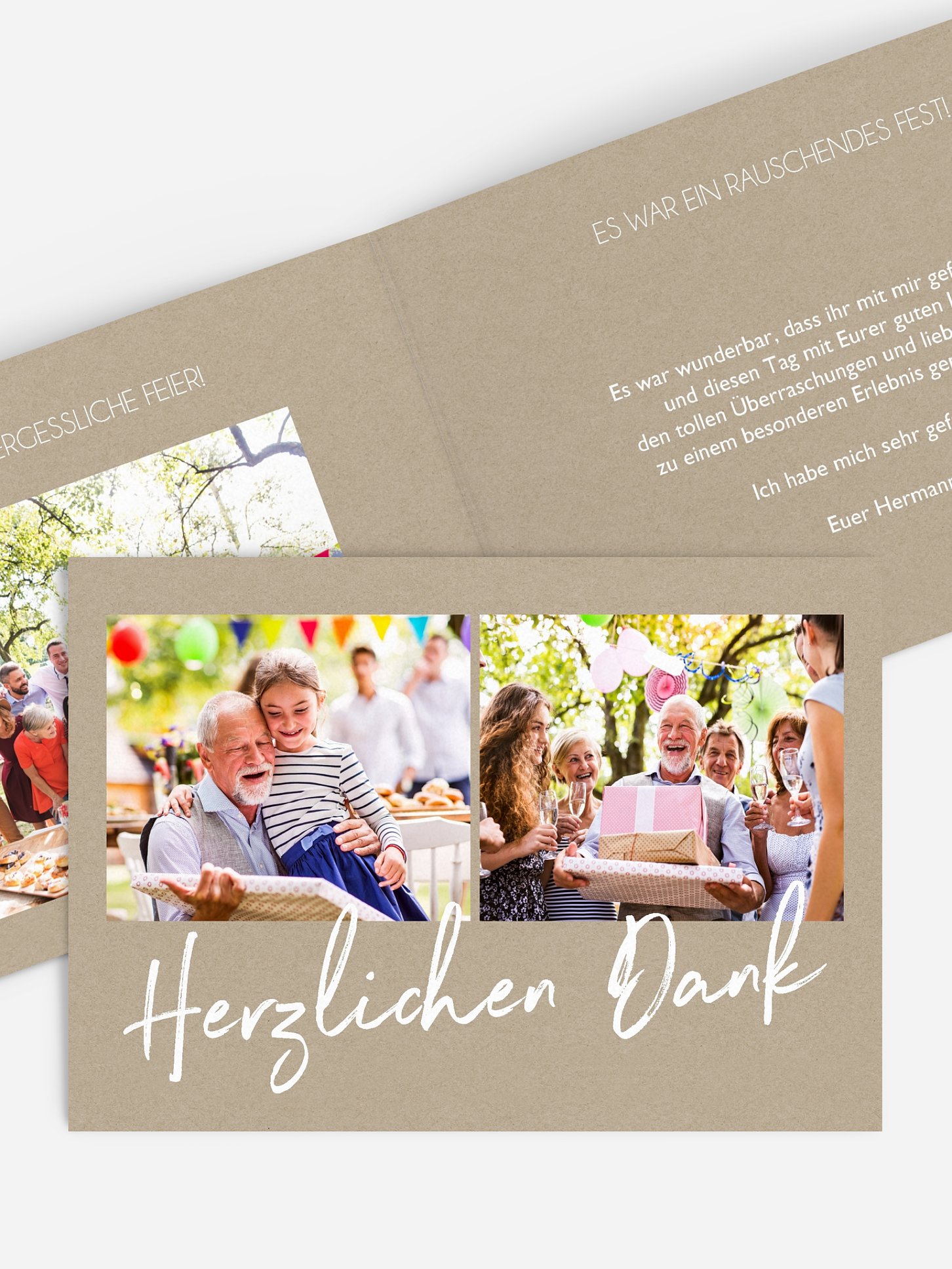 Dankeskarte Geburtstag Grosser Tag