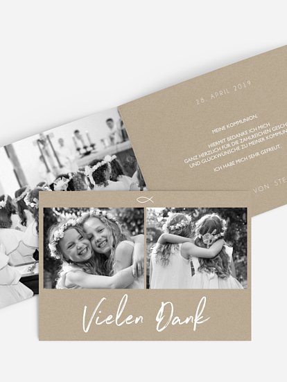 Danksagung Kommunion Grosser Tag