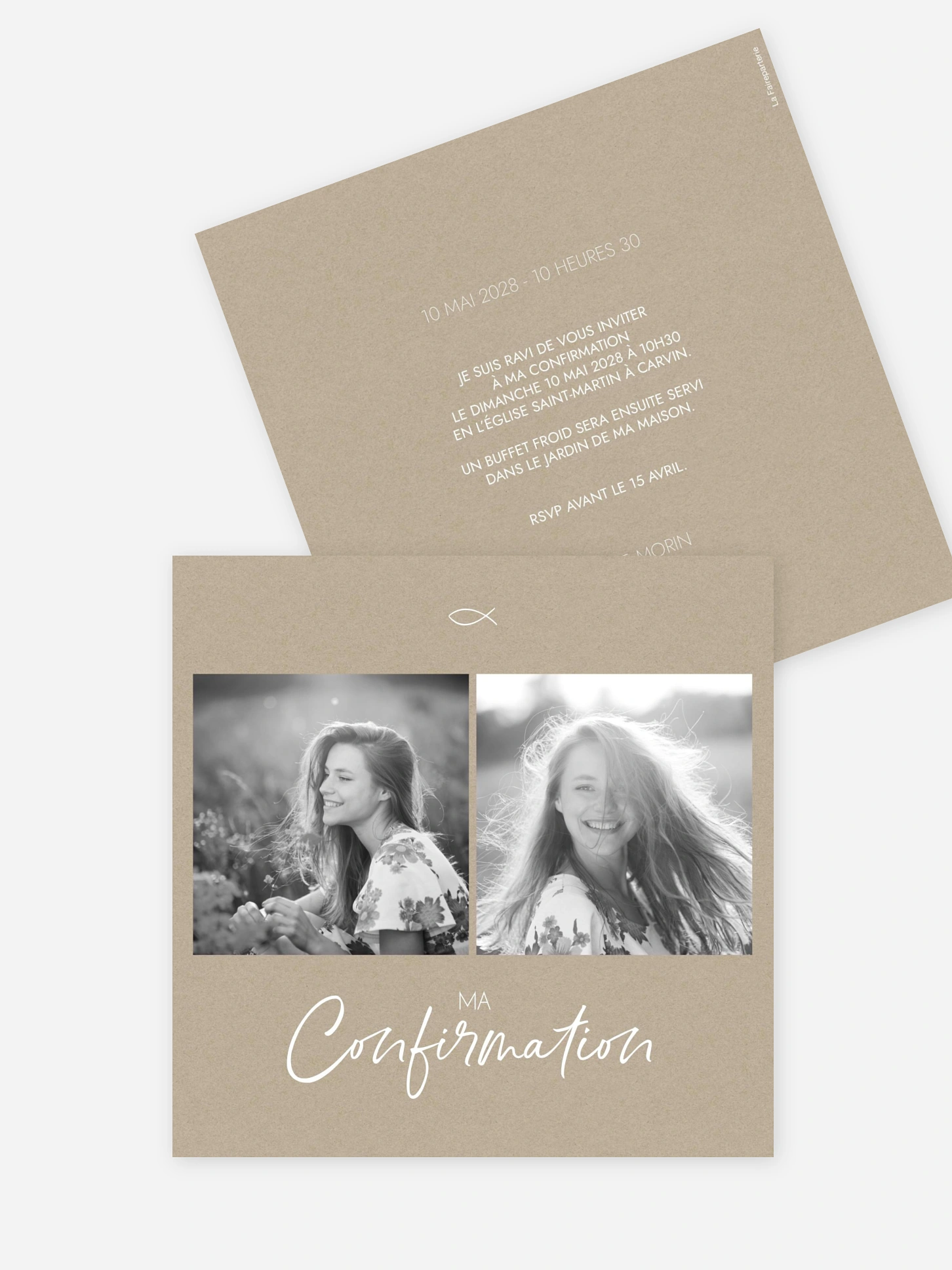 Invitation Confirmation Grand jour