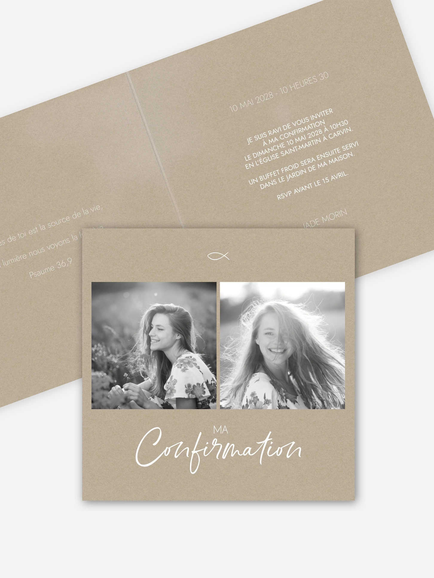 Invitation Confirmation Grand jour