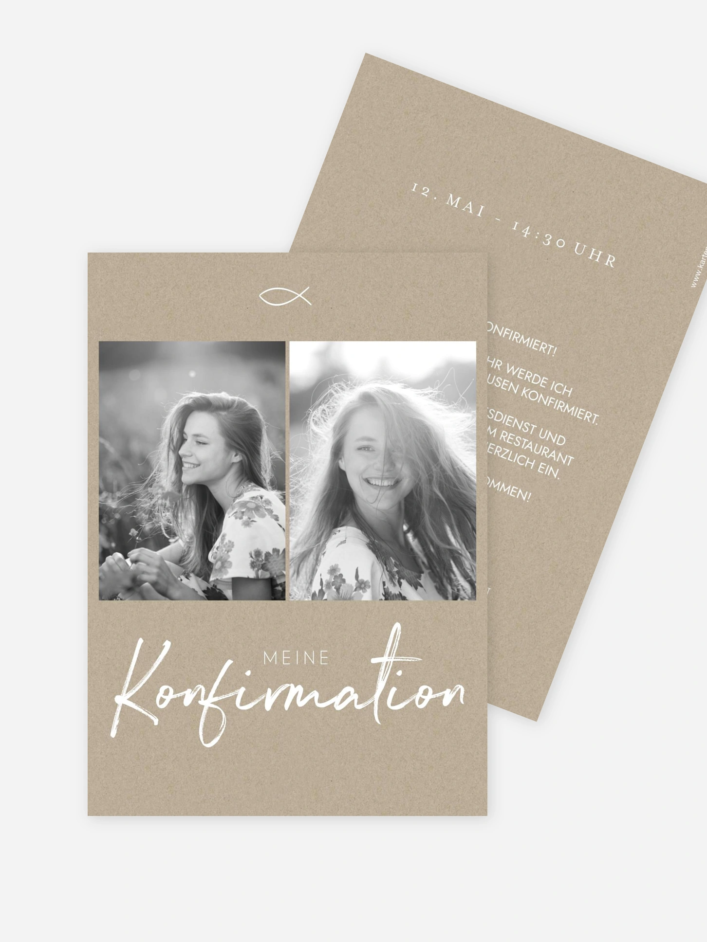 Konfirmationseinladung Grosser Tag