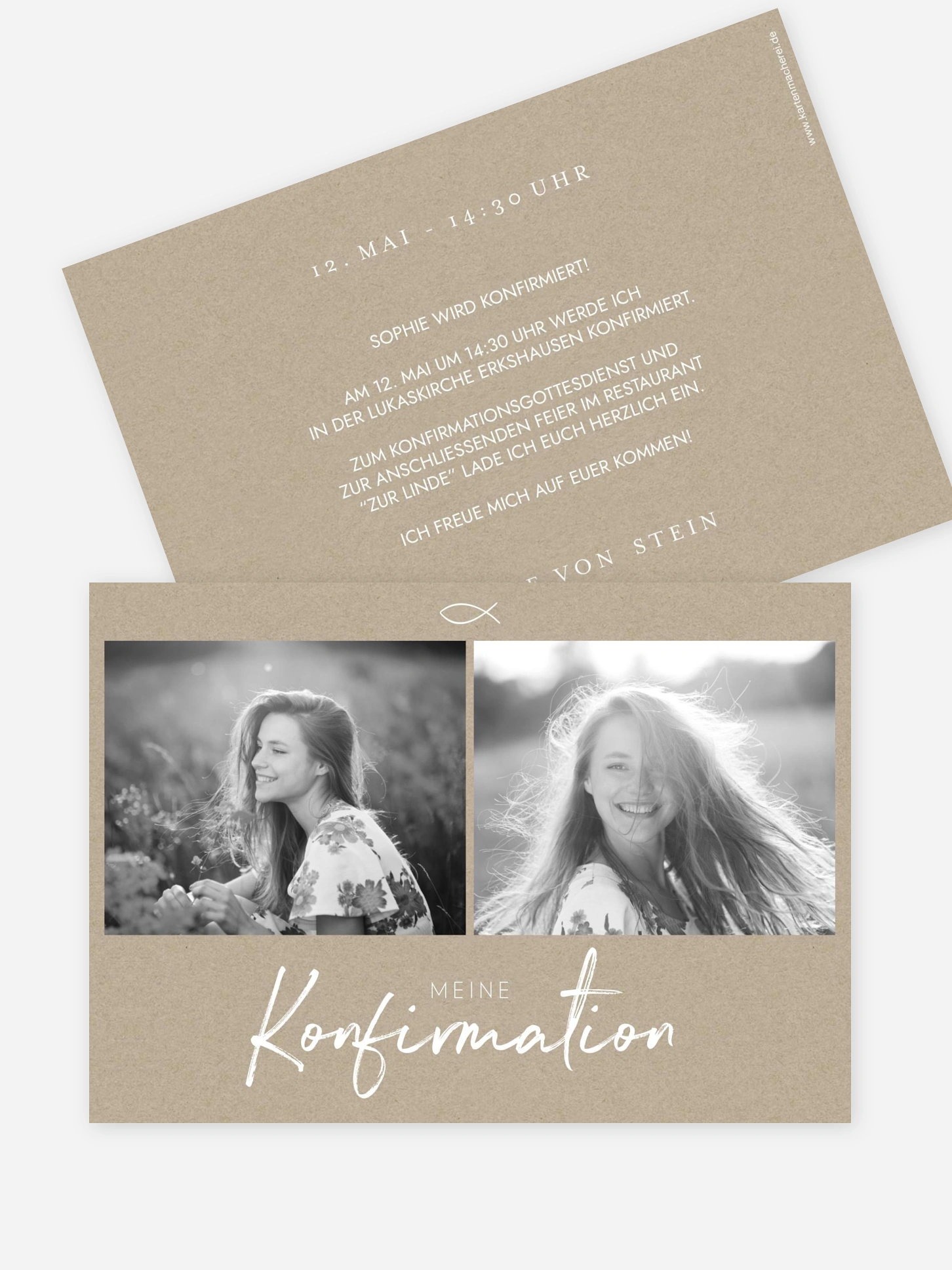 Konfirmationseinladung Grosser Tag