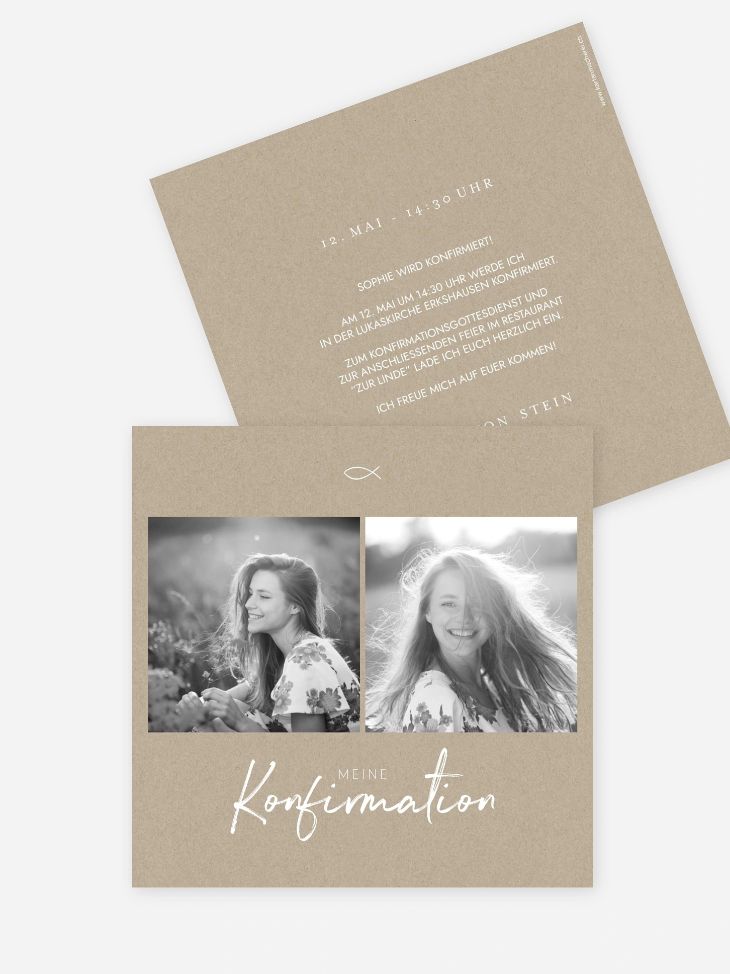 Konfirmationseinladung Grosser Tag
