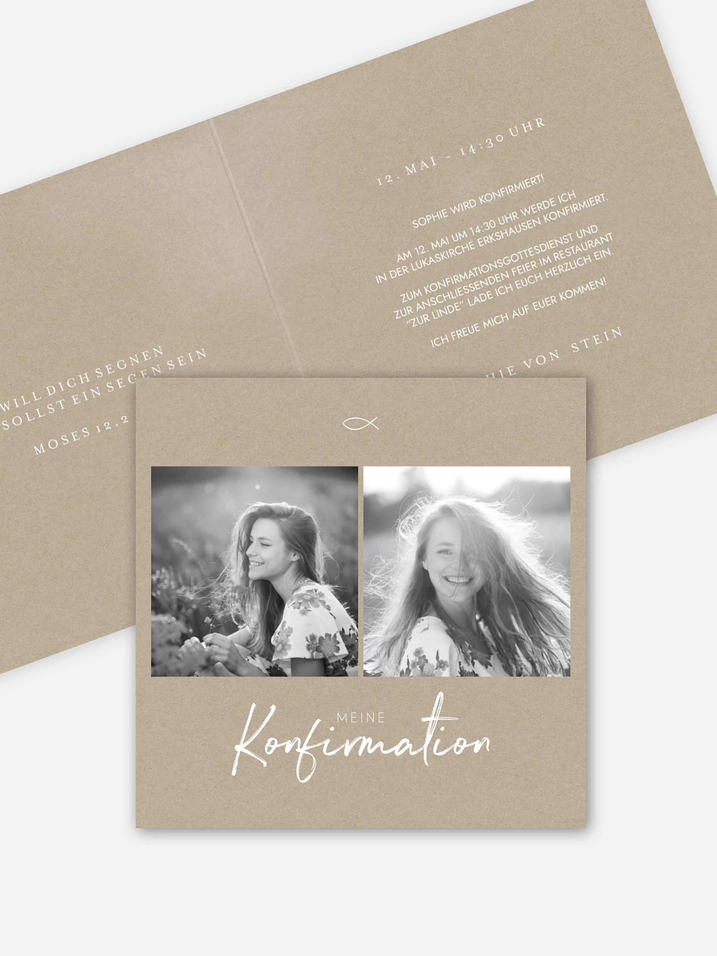 Konfirmationseinladung Grosser Tag