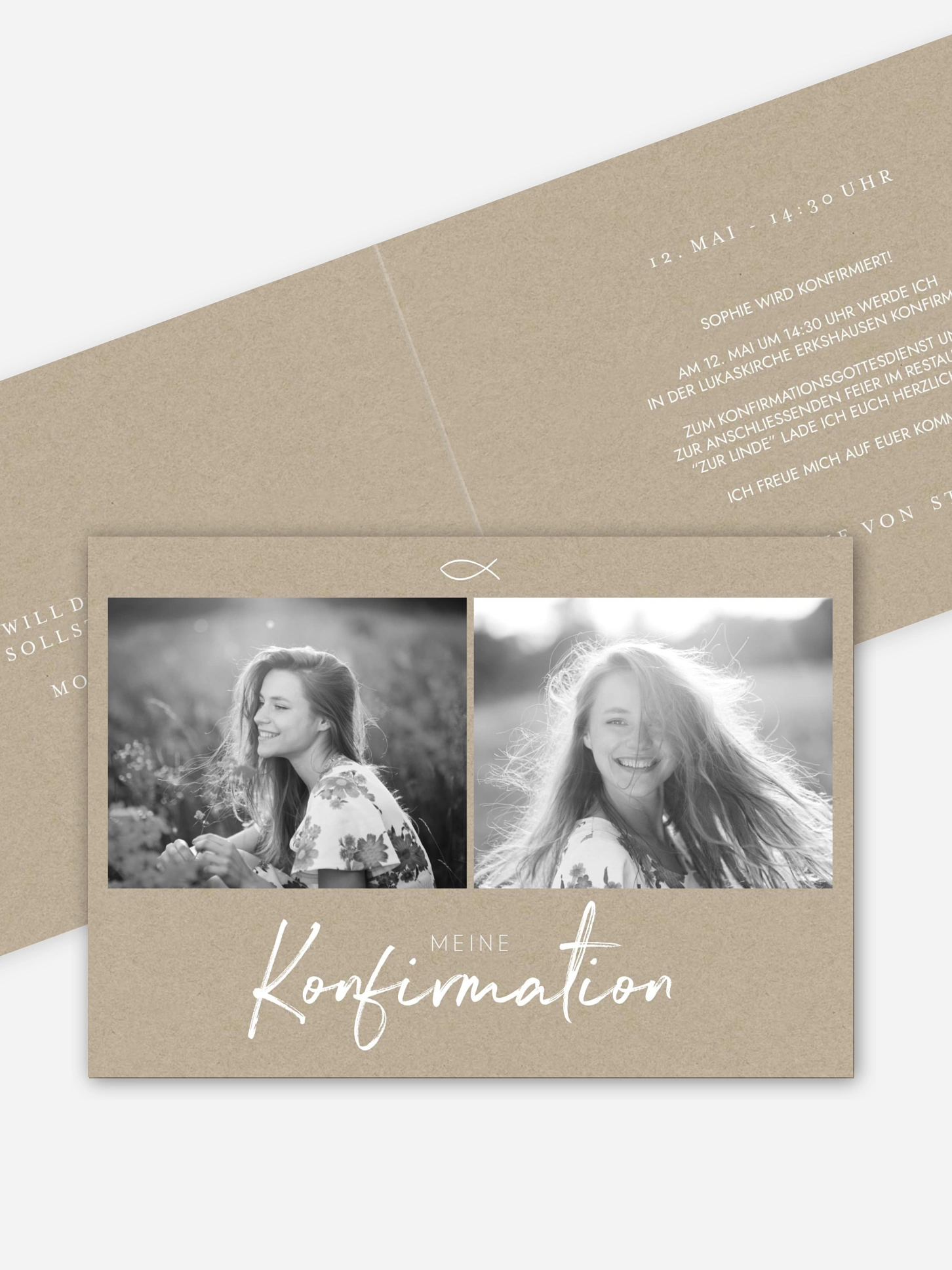 Konfirmationseinladung Grosser Tag