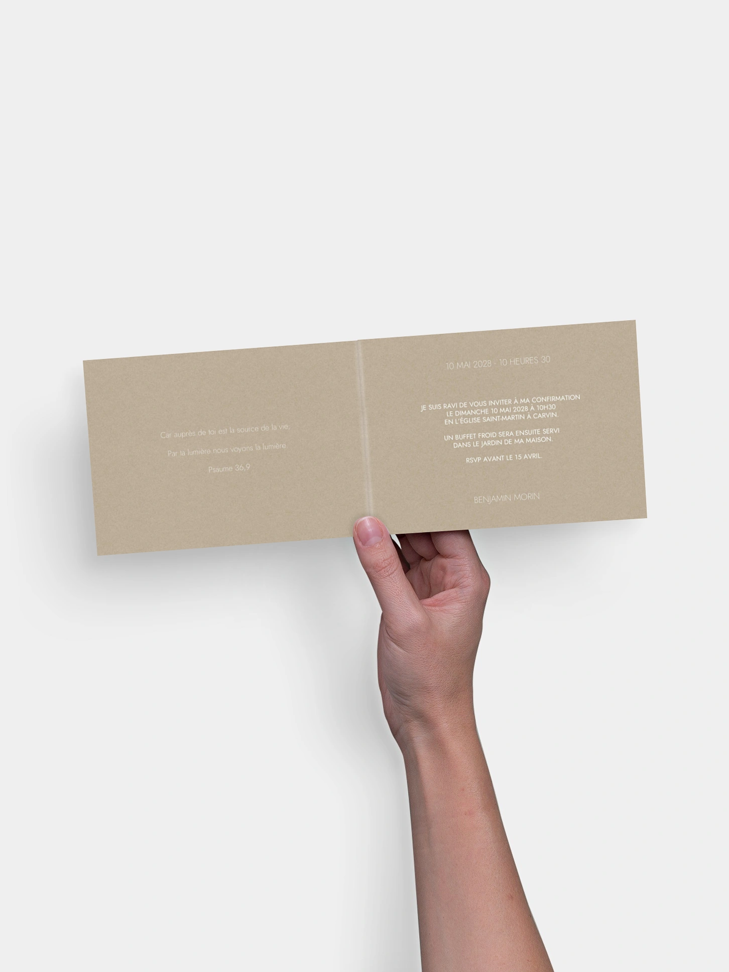 Invitation Confirmation Grand jour