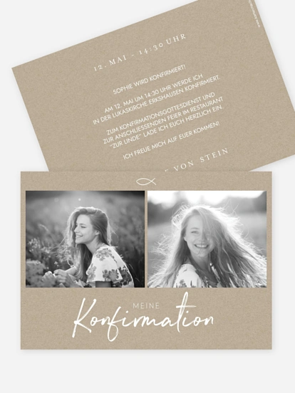 Konfirmationseinladung Grosser Tag
