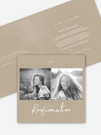 Konfirmationseinladung Grosser Tag