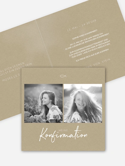 Konfirmationseinladung Grosser Tag