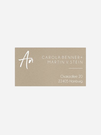 Empfängeraufkleber Geburtstag Grosser Tag