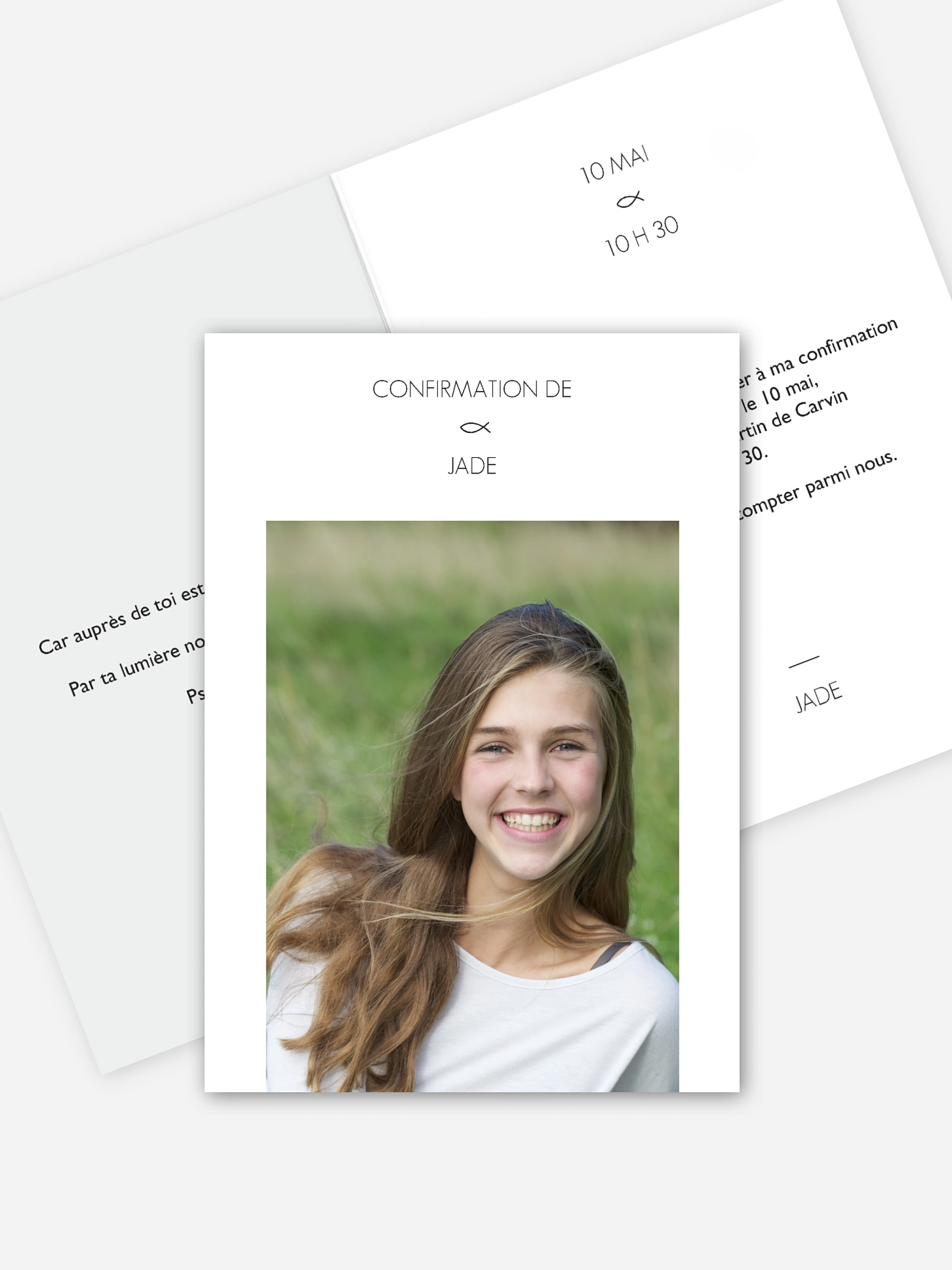 Invitation Confirmation Poisson de communion