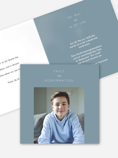 Konfirmationseinladung Mein Weg