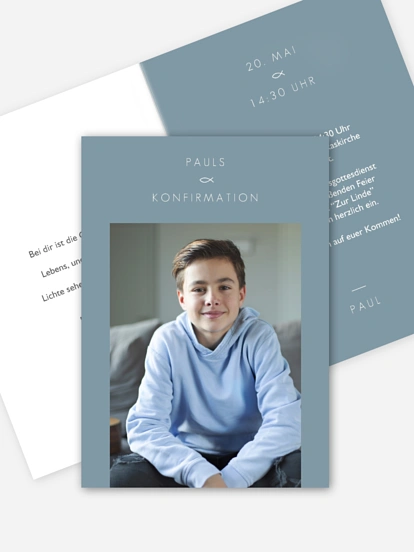 Konfirmationseinladung Mein Weg