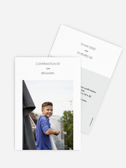 Invitation Confirmation Poisson de communion