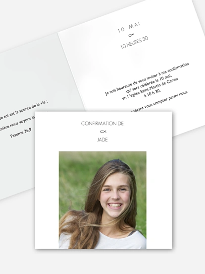 Invitation Confirmation Poisson de communion