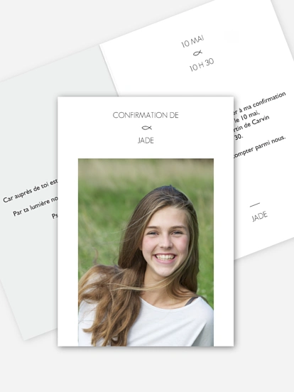 Invitation Confirmation Poisson de communion