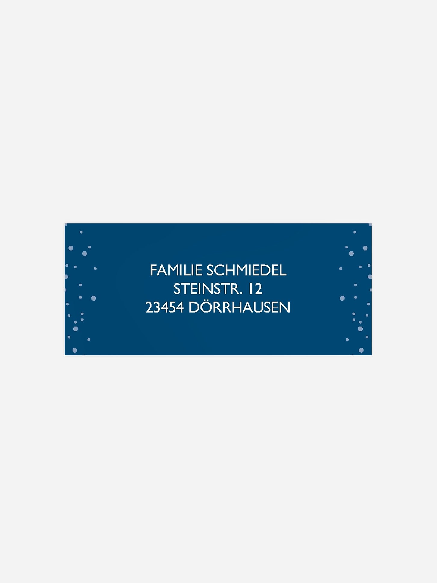 Absenderaufkleber Trauer Kreuz-Silhouette