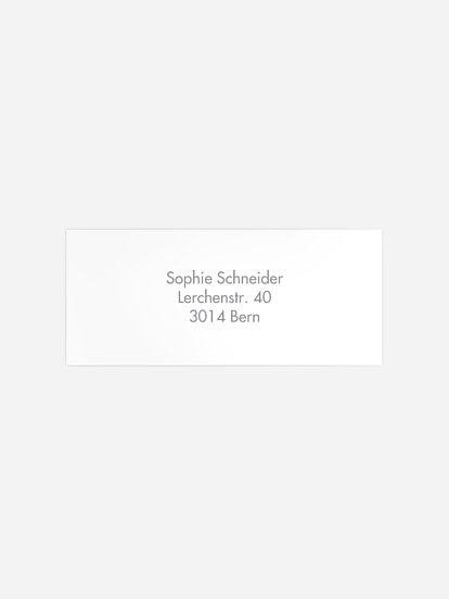 Absenderaufkleber Konfirmation und Kommunion Panorama