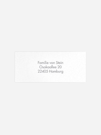 Absenderaufkleber Konfirmation und Kommunion Panorama