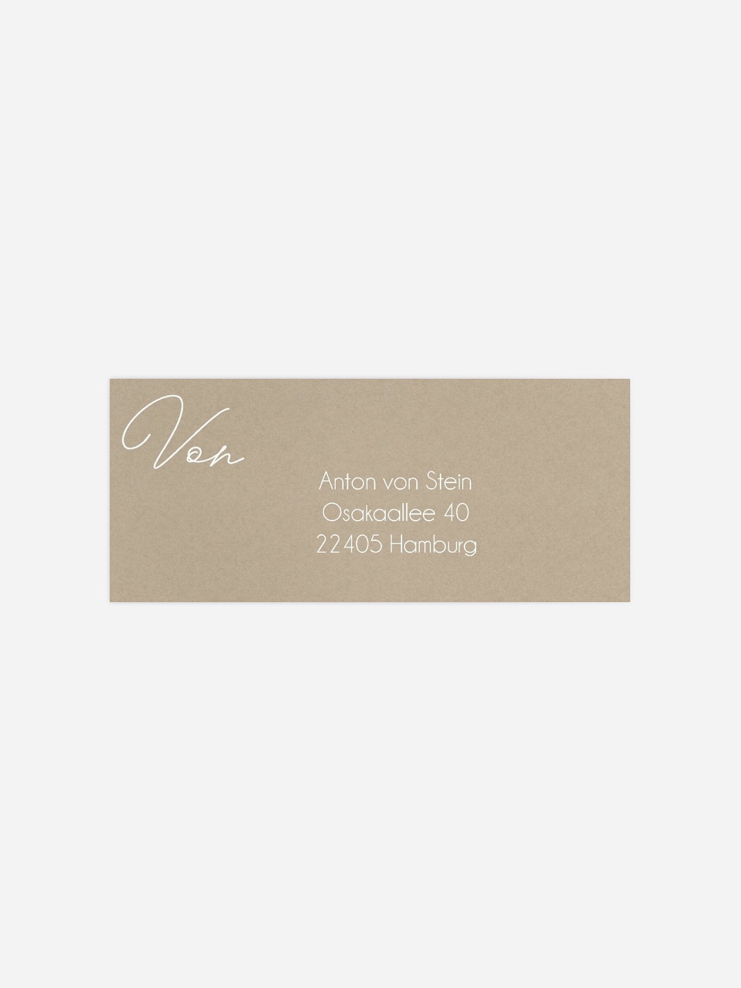 Absenderaufkleber Konfirmation und Kommunion Klarheit