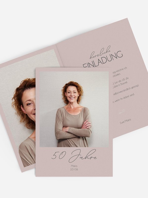 Einladung 50. Geburtstag Klarheit