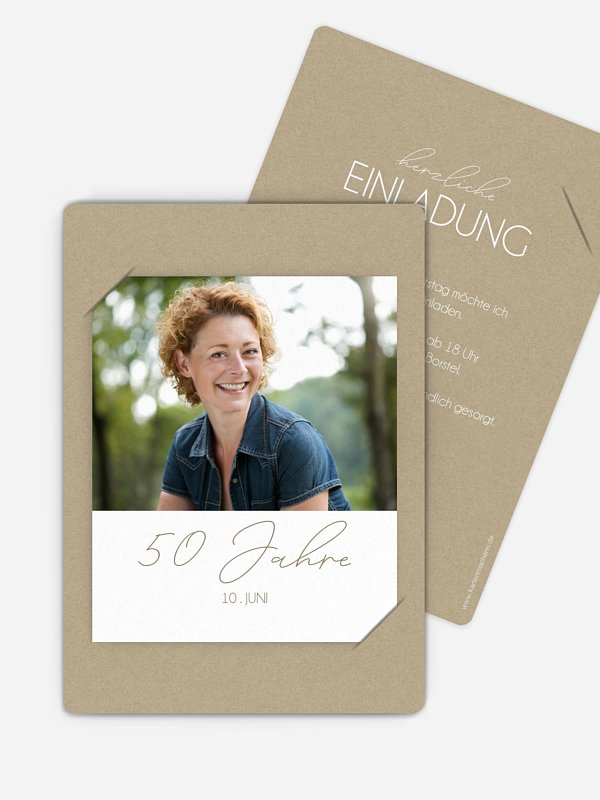 Einladung 50. Geburtstag Klarheit