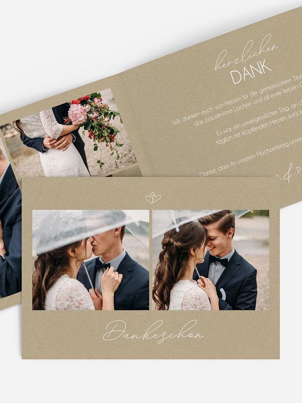 Dankeskarte Hochzeit Klarheit