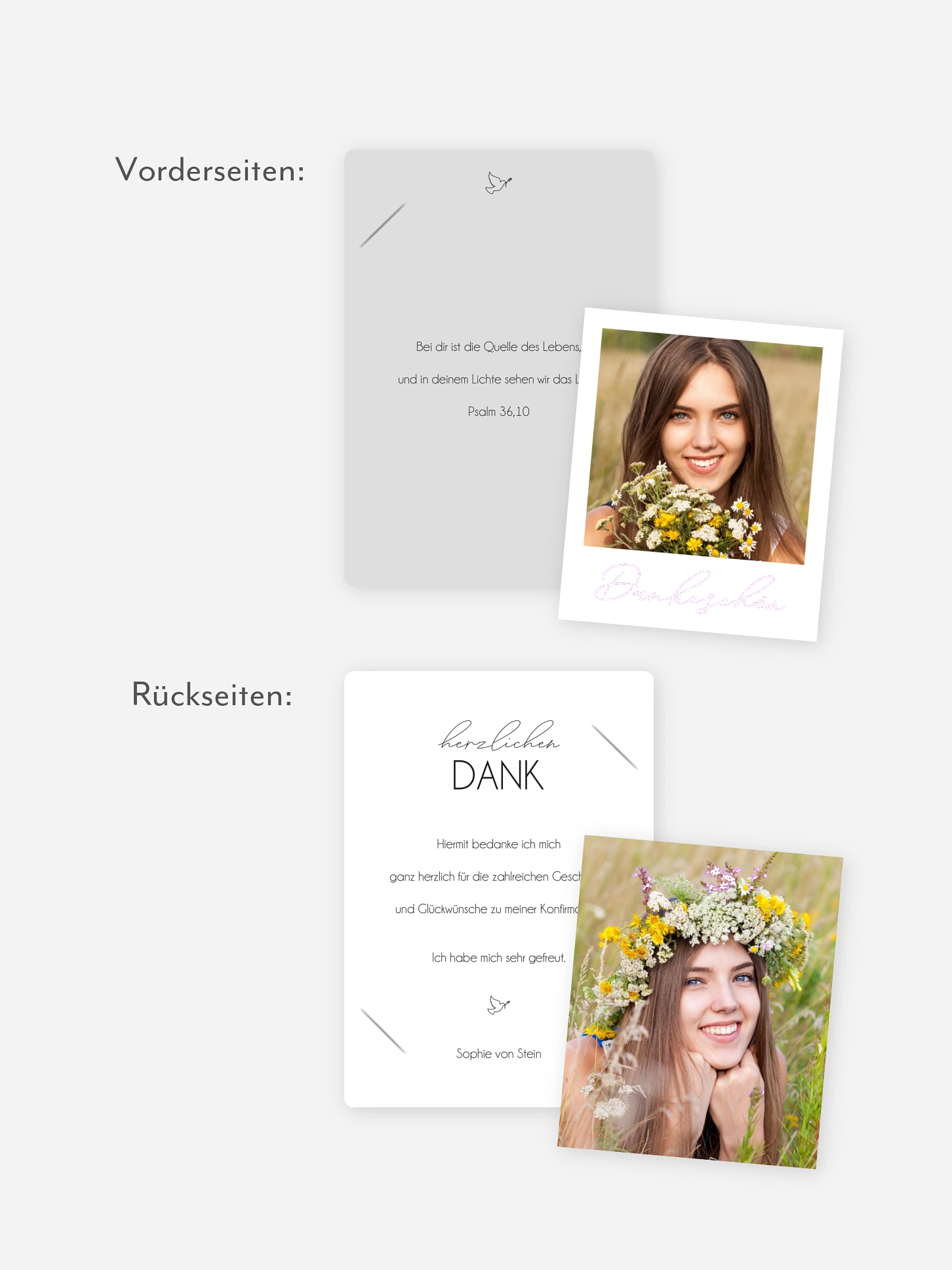 Danksagung Konfirmation Klarheit