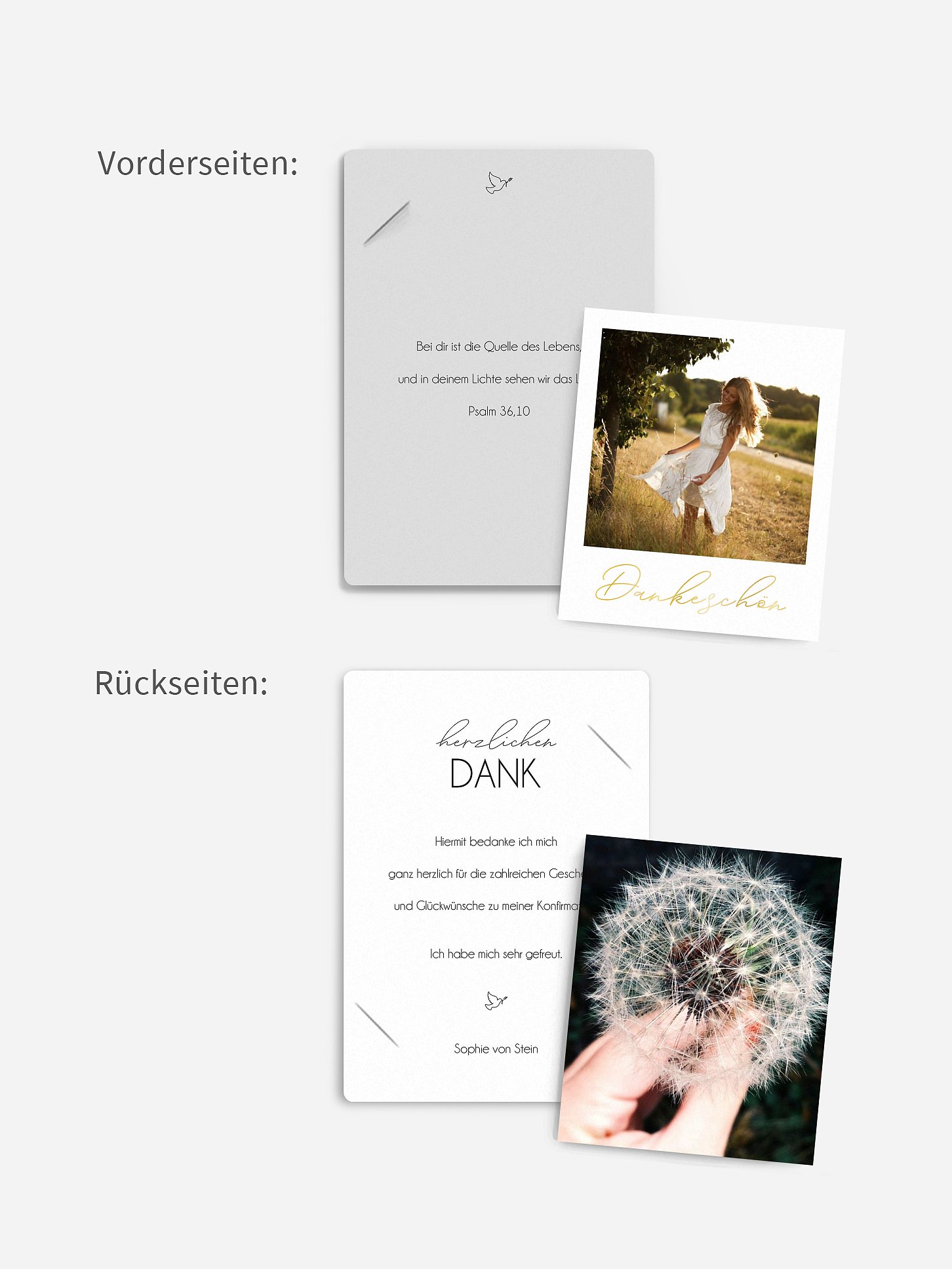 Danksagung Konfirmation Klarheit