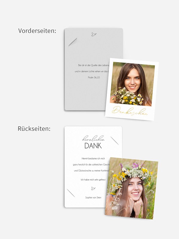 Danksagung Konfirmation Klarheit