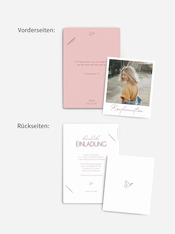 Konfirmationseinladung Klarheit