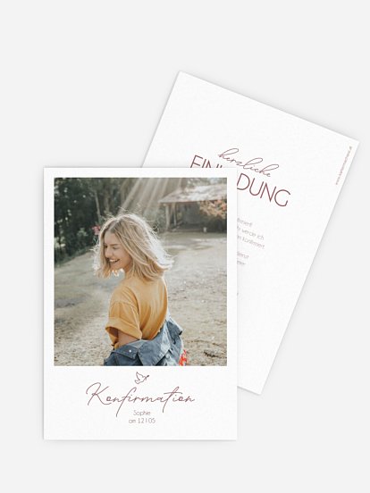 Konfirmationseinladung Klarheit