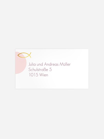 Empfängeraufkleber Taufe Quelle