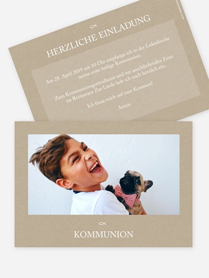 Kommunionseinladung Meine Segnung