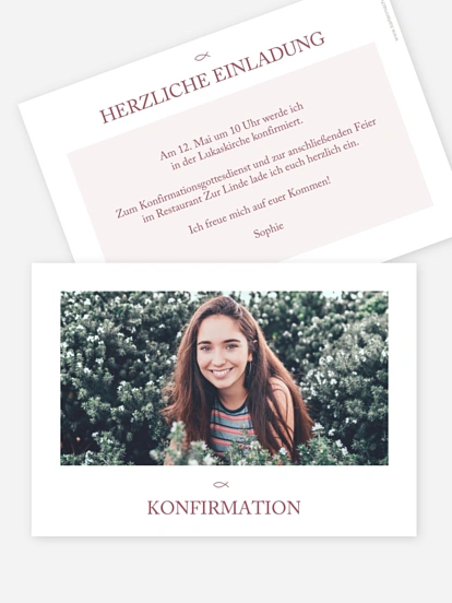 Konfirmationseinladung Meine Segnung