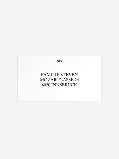 Empfängeraufkleber Konfirmation und Kommunion Meine Segnung