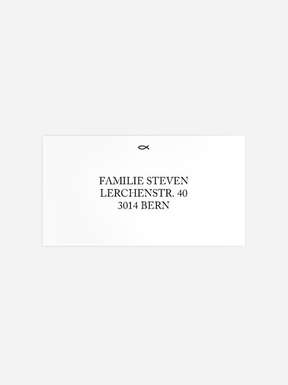 Empfängeraufkleber Konfirmation und Kommunion Meine Segnung