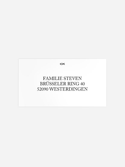 Empfängeraufkleber Konfirmation und Kommunion Meine Segnung