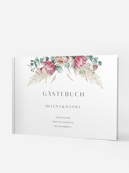 Gästebuch Pampas & Peony