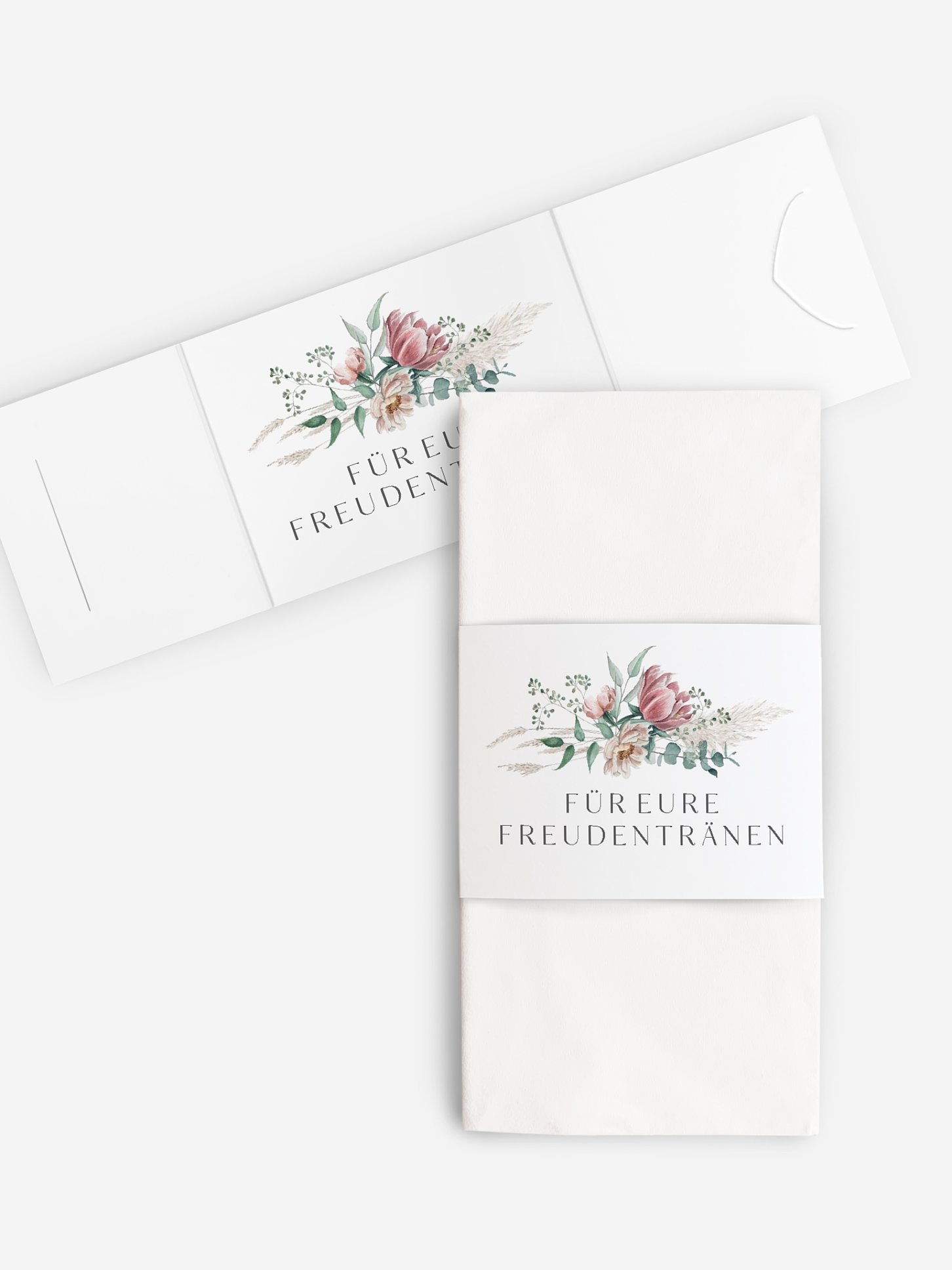 Freudentränen-Taschentücher Pampas & Peony