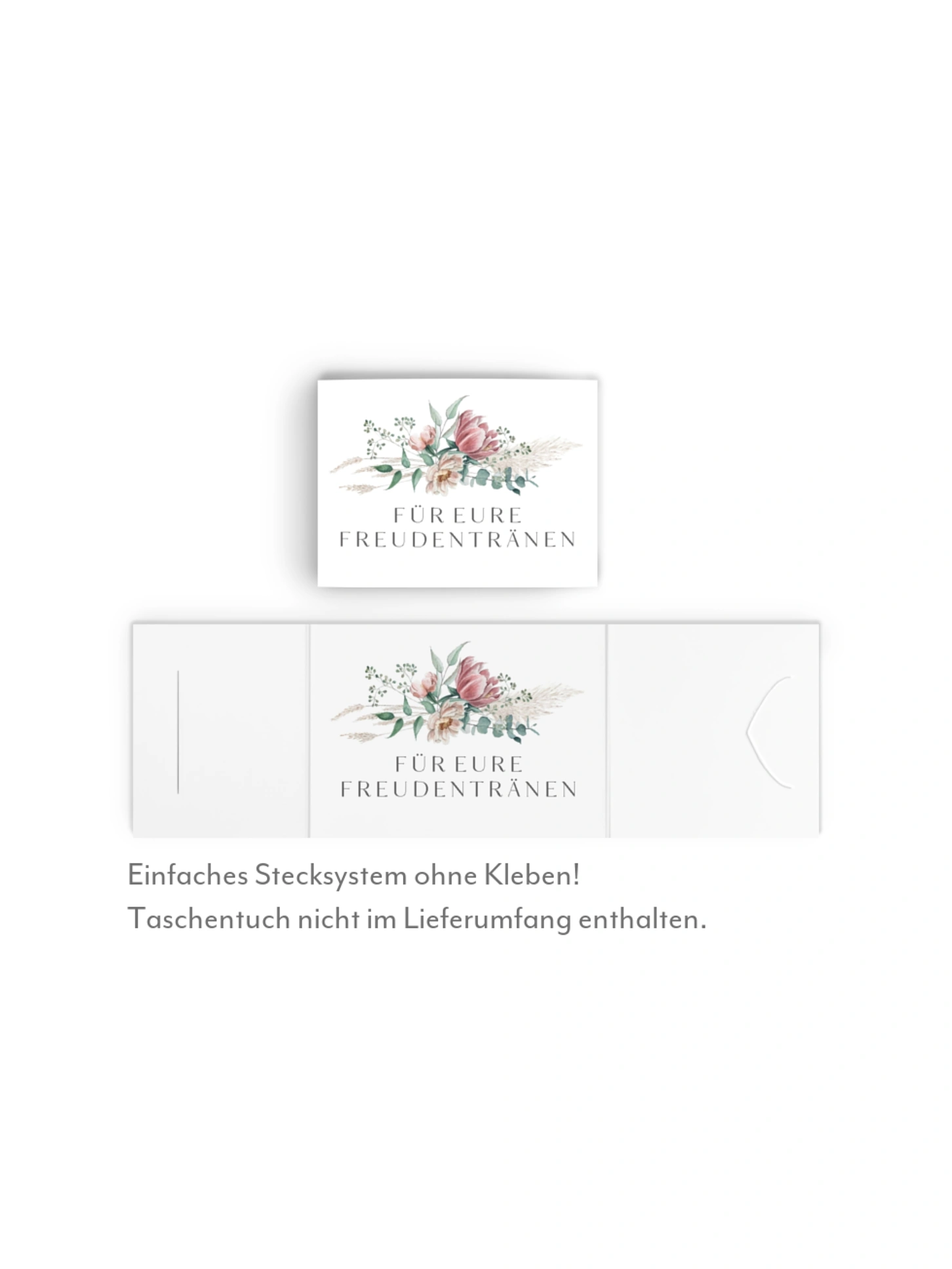 Freudentränen-Taschentücher Pampas & Peony