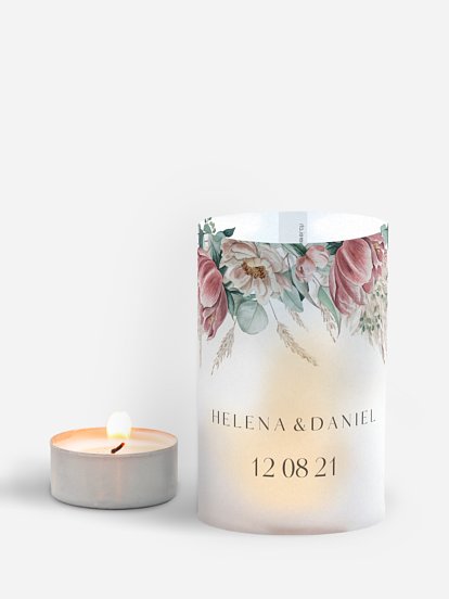 Windlichter Pampas & Peony