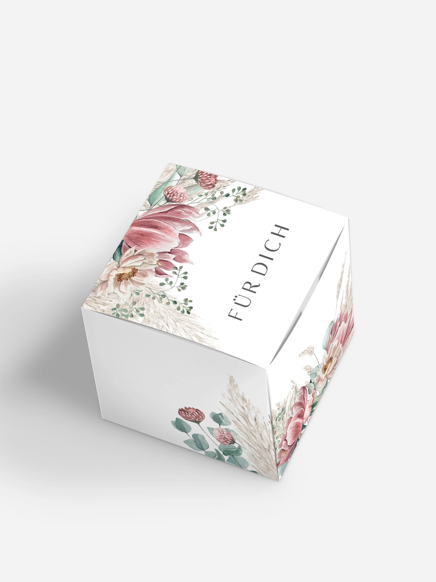 Gastgeschenkbox Pampas & Peony