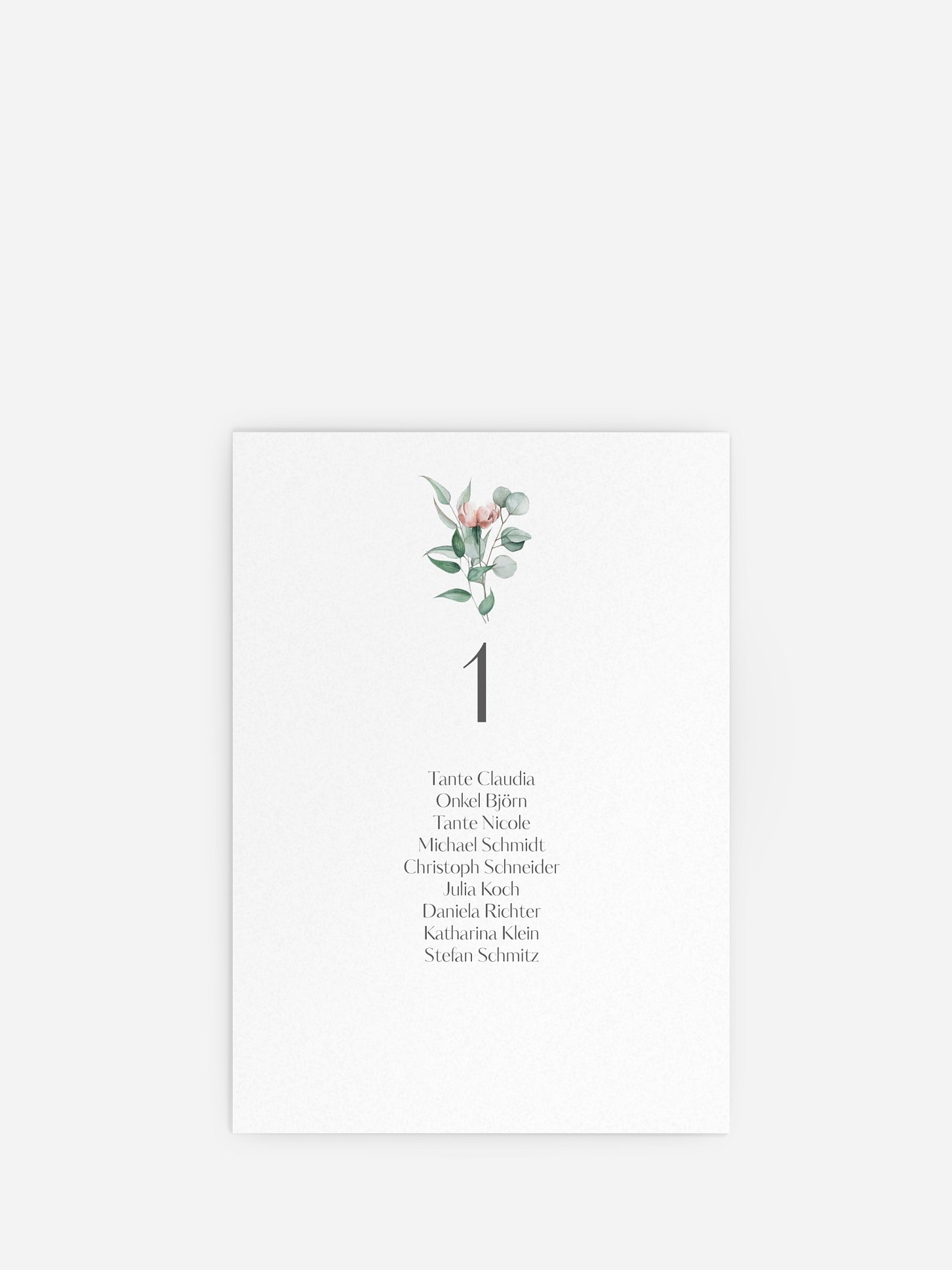 Sitzplan Kreativ Pampas & Peony