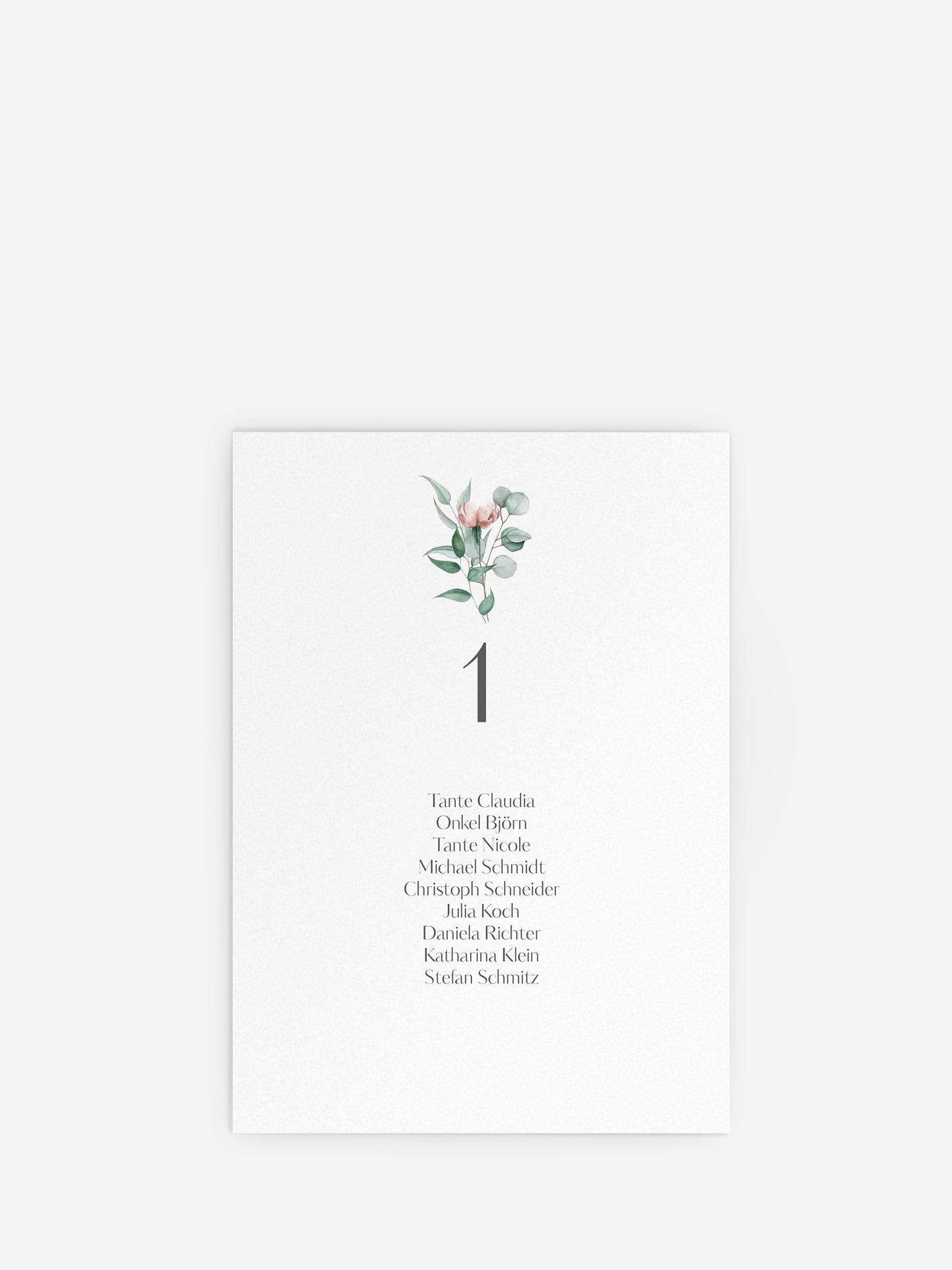 Sitzplan Kreativ Pampas & Peony