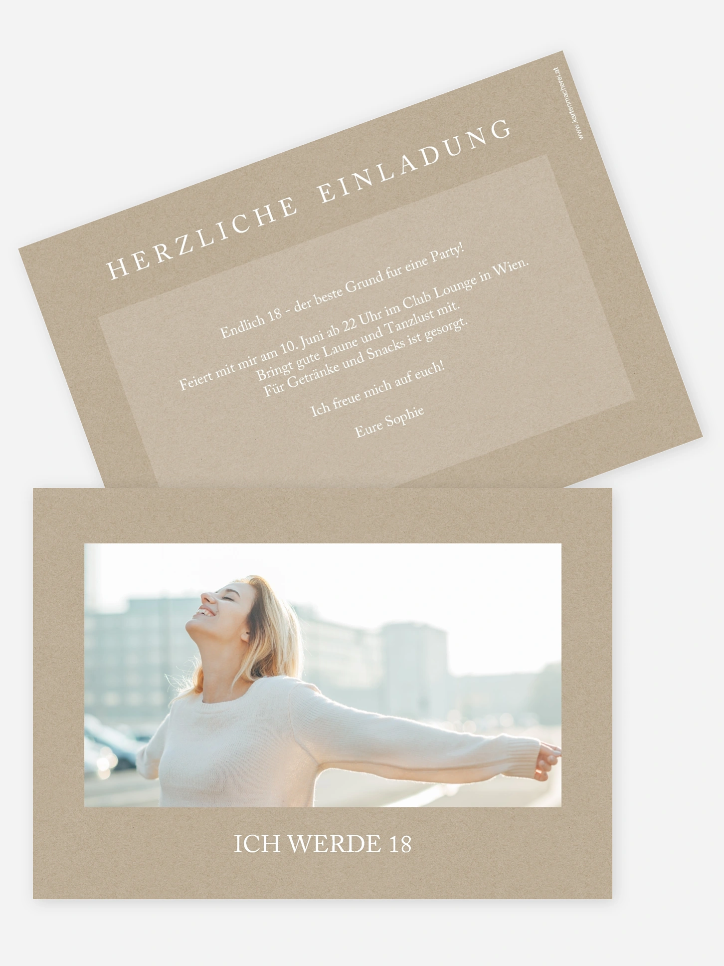 Einladung 18. Geburtstag Mein Tag