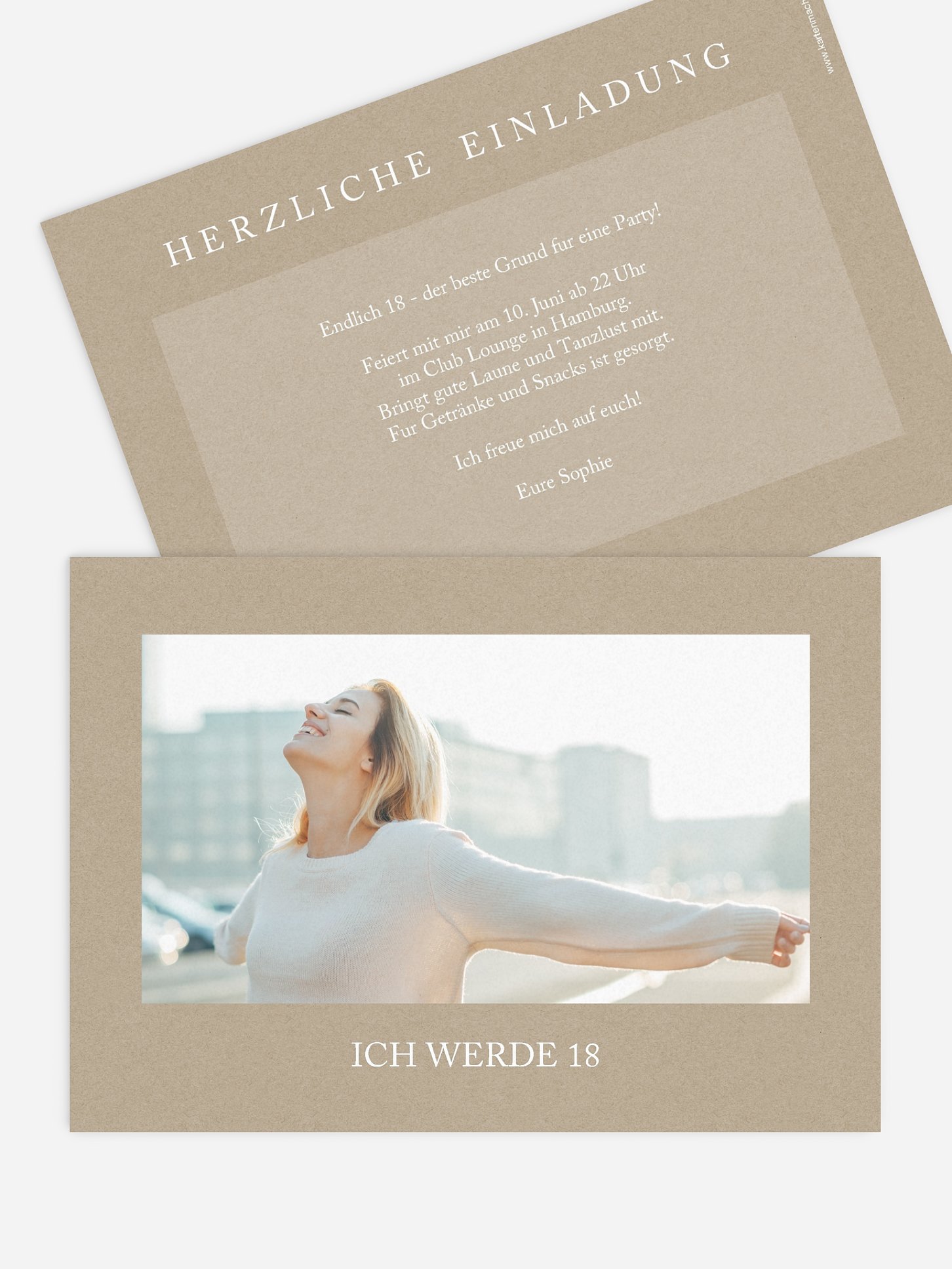 Einladung 18. Geburtstag Mein Tag