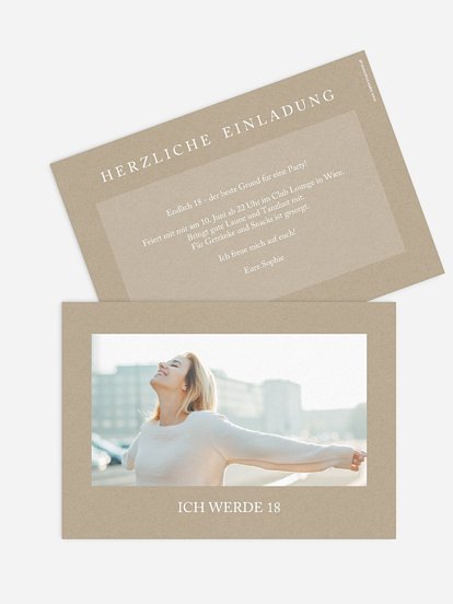Einladung 18. Geburtstag Mein Tag
