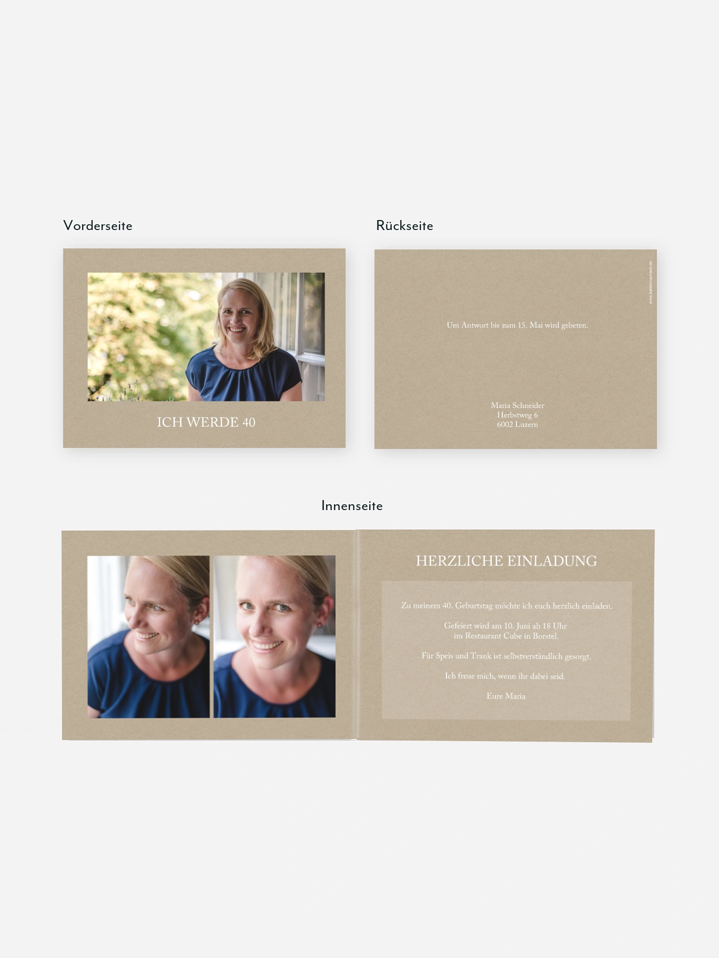 Einladung 40. Geburtstag Mein Tag